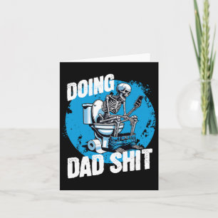 Doing Vater Funny Vathers Day Erwachsene Toilette Karte