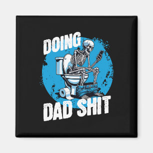 Doing Vater Funny Vathers Day Erwachsene Toilette  Magnet