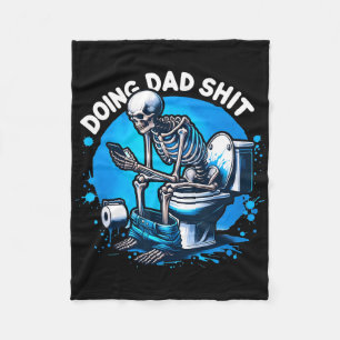 Doing Vater Vater Joke Skeleton Vater Funny Vater  Fleecedecke