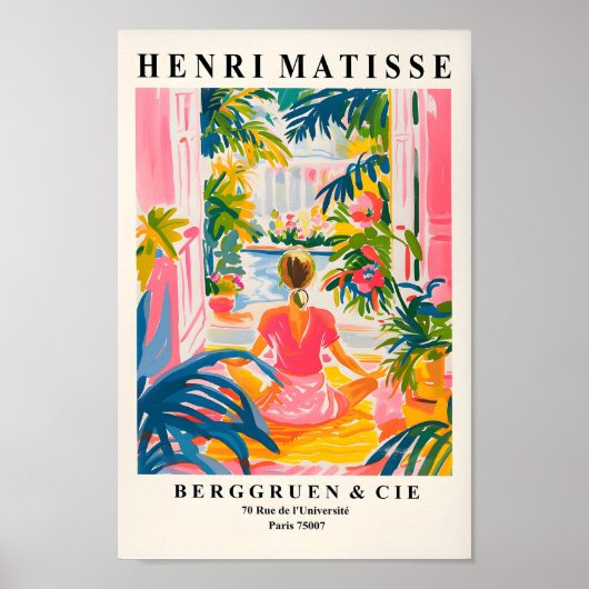 Doing Yoga Poster, Meditation Wall Art, Mati Poster (Vorne)