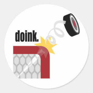 Doink Hockey Runder Aufkleber