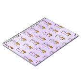 Dois Gatinhos no Lilás – Amor e Fofura em Dupla Notizblock (Linke Seite)