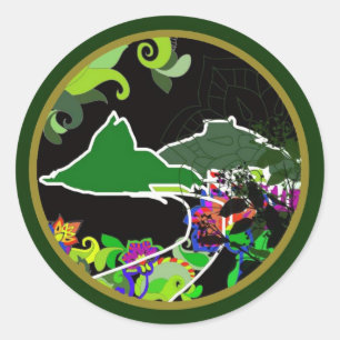 "Dois Irmãos" Leblon Runder Aufkleber