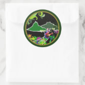 "Dois Irmãos" Leblon Runder Aufkleber (Tasche)