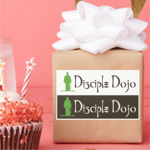 Dojo 2-für-1-Aufkleber Rechteckiger Aufkleber