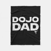 Dojo Dad Martial Arts Funny Father's Day Gift For  Fleecedecke (Vorderseite)