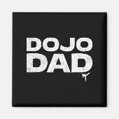 Dojo Dad Martial Arts Funny Father's Day Gift For Magnet (Vorne)
