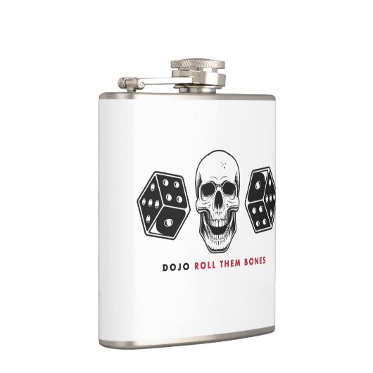 Dojo "Roll Them Bones" Flachmann (Rechts)
