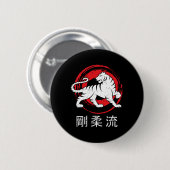 Dojo Training Karate Bestes Erbe des traditionelle Button (Vorne & Hinten)