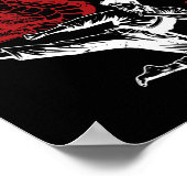 Dojo Training Karate Bestes Erbe des traditionelle Poster (Ecke)