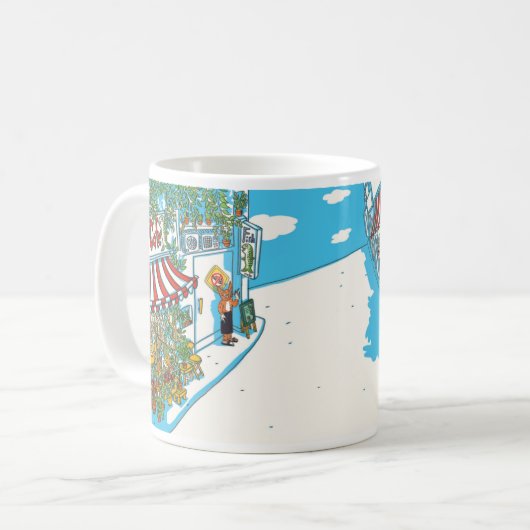 Doki und Nabi Kaffeetasse (Vorderseite Links)