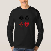 Doko Hearts Clubs of Spades Doppelkopf Cards T-Shirt (Vorderseite)