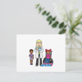 Doktor 1 postkarte (Stehend Vorderseite)