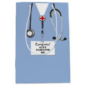 Doktor-Abschluss-Gratulation Mittlere Geschenktüte (Vorderseite)