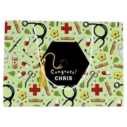 Doktor Abschluss Große Geschenktüte (Rückseite)