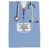 Doktor Abschluss Mittlere Geschenktüte (Rückseite)