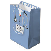 Doktor Abschluss Mittlere Geschenktüte (Rückseite Schrägansicht)