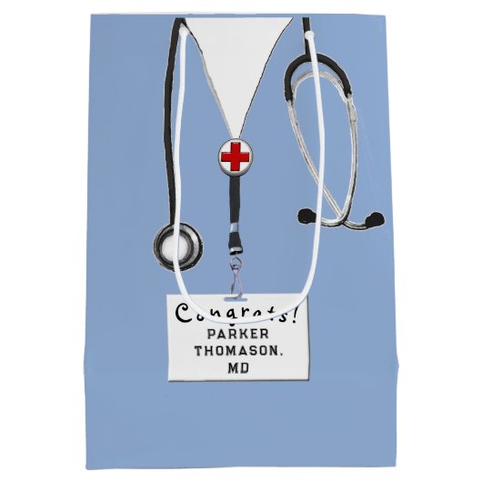 Doktor Abschluss Mittlere Geschenktüte (Rückseite)