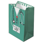 Doktor Abschluss Mittlere Geschenktüte (Rückseite Schrägansicht)