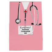 Doktor Abschluss Mittlere Geschenktüte (Rückseite)