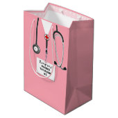Doktor Abschluss Mittlere Geschenktüte (Rückseite Schrägansicht)