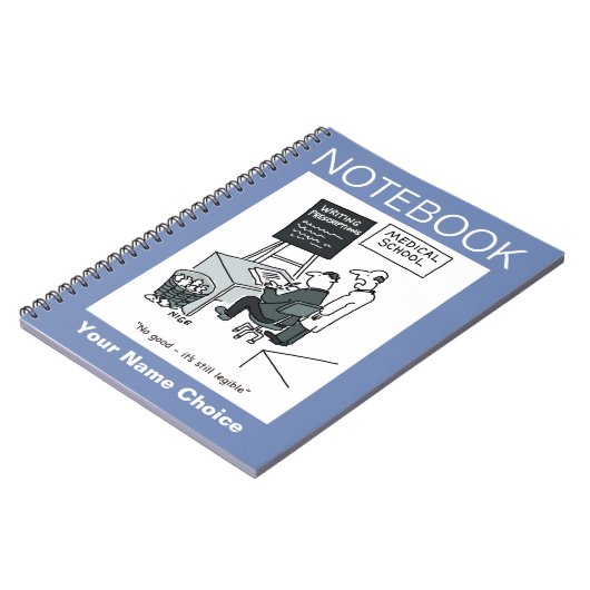 Doktor an der medizinischen Fakultät, der ein Reze Notizblock (Linke Seite)