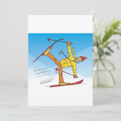 Doktor auf Skis Einladung (Stehend Vorderseite)