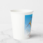 Doktor auf Skis Pappbecher (Rechts)