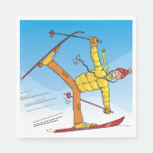 Doktor auf Skis Serviette (Vorderseite)