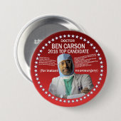 Doktor Ben Carson Button (Vorne & Hinten)
