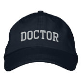 Doktor bestickt Baseballhut / Cap - Marine Bestickte Kappe (Vorderseite)