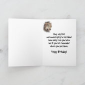 Doktor Birthday Spaß mit Eichhörnchen Karte (Innenseite)