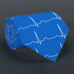 Doktor Cardiologist Blau Muster Cardiogram ECG Krawatte<br><div class="desc">Behandeln Sie helle blaue Krawatte des Musters Cardiologist Cardiogram ECG. Muster des Cardiogram ECG für Kardiologendoktor-Krawatte. Fertigen Sie besonders an und ändern Sie die Hintergrundfarbe, wenn Sie gewünscht werden. Entwerfen Sie gedruckt auf beiden Seiten von der Krawatte. Ein Elektrokardiogramm (ECG/EKG) ist eine elektrische Aufnahme des Herzens und wird in der...</div>