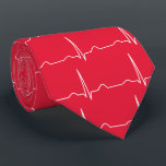 Doktor Cardiologist Rot Muster Cardiogram ECG Krawatte<br><div class="desc">Doktor Cardiologist Rotkrawatte Muster Cardiogram ECG. Muster des Cardiogram ECG für Kardiologendoktor-Krawatte. Fertigen Sie besonders an und ändern Sie die Hintergrundfarbe, wenn Sie gewünscht werden. Entwerfen Sie gedruckt auf beiden Seiten von der Krawatte. Ein Elektrokardiogramm (ECG/EKG) ist eine elektrische Aufnahme des Herzens und wird in der Untersuchung der Herzkrankheit verwendet....</div>