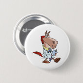 Doktor-Cartoon Button (Vorne & Hinten)