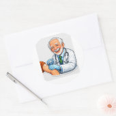 Doktor Chibi-Impfstoff-Aufkleber Runder Aufkleber (Umschlag)