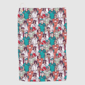 Doktor & Chirurg-Muster Golfhandtuch (Vorderseite)