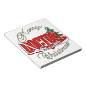 DOKTOR CHRISTMAS Dermatologe Notizblock (angewinkelt)