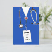 Doktor, danke Karte (Stehend Vorderseite)