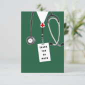 Doktor, danke Karte (Stehend Vorderseite)