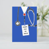 Doktor, danke Karte (Stehend Vorderseite)
