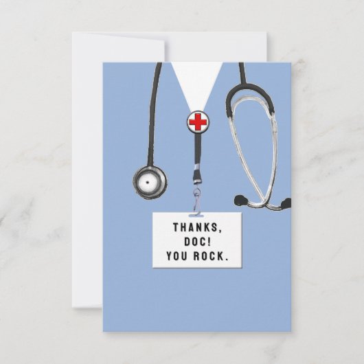 Doktor Dankeskarte (Vorderseite)