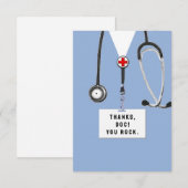Doktor Dankeskarte (Vorne/Hinten)
