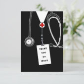 Doktor Dankeskarte (Stehend Vorderseite)