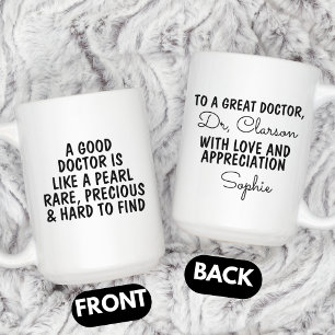 Doktor Danksagungs-Geschenk, Benutzerdefinierter D Kaffeetasse