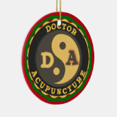 DOKTOR DER AKKUPUNKTURELLEN LOGO KERAMIKORNAMENT (Rechts)