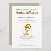 Doktor der Apothekerschule Abschluss Symbol Ankündigung (Vorne/Hinten)