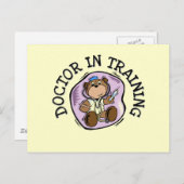 Doktor der Ausbildung von T - Shirt und Geschenken Postkarte (Vorne/Hinten)