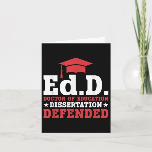 Doktor der Bildung Karte (Vorderseite)