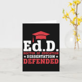 Doktor der Bildung Karte (Gelbe Blume)